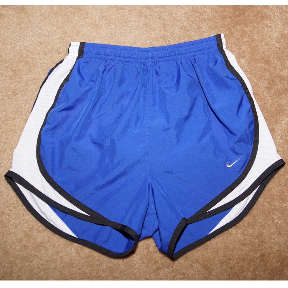 Nike Tempo shorts in blue, white and black - Picture 1 of 7